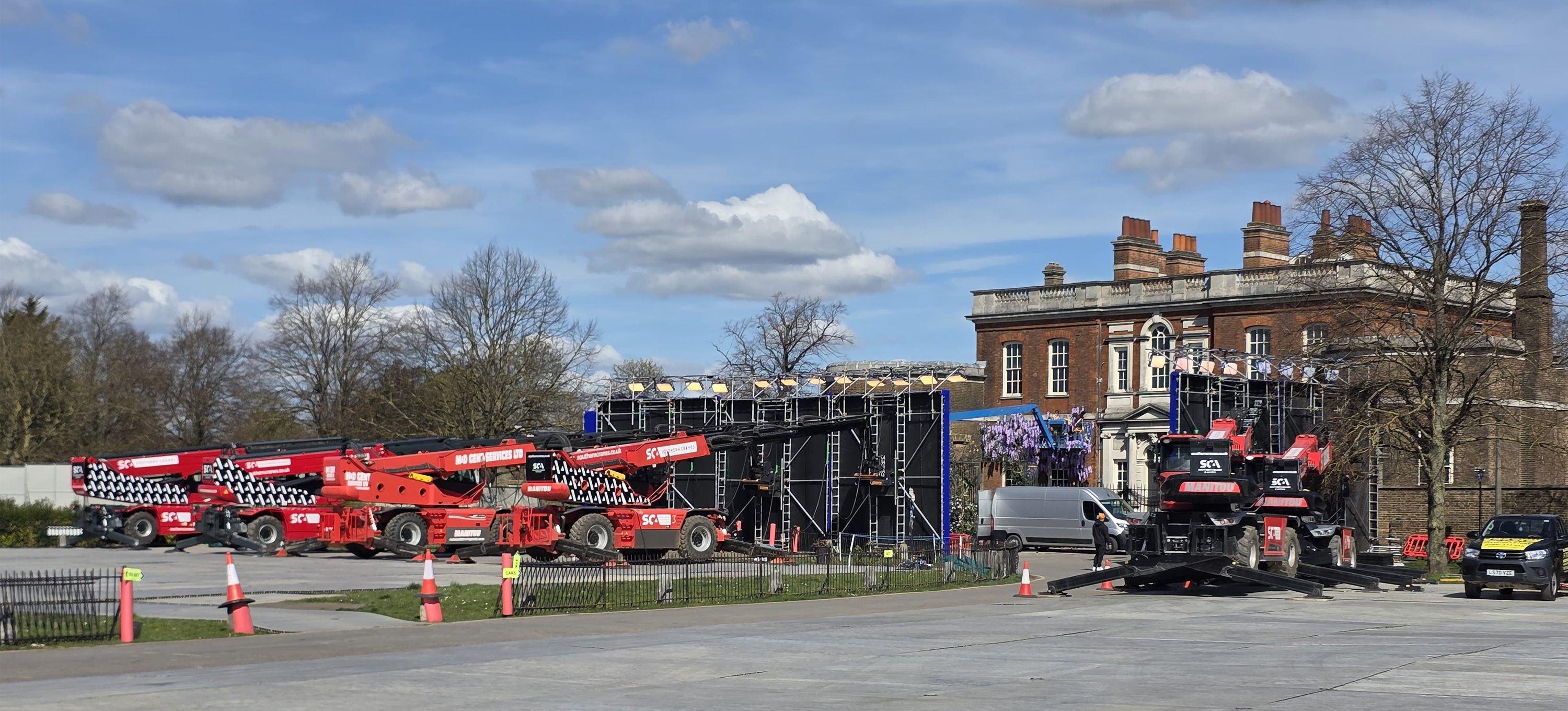 Media Lifting Solutions event, film and tv crane hire
