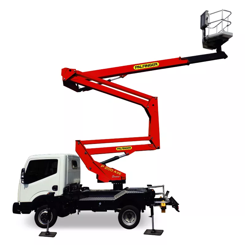 Palfinger truck mounted platform for hire from Media Lifting Solutions Ltd
